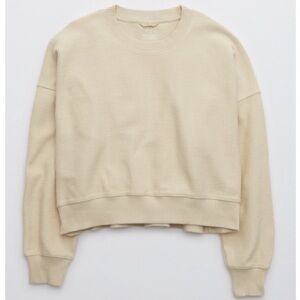 Aerie Cream crew neck